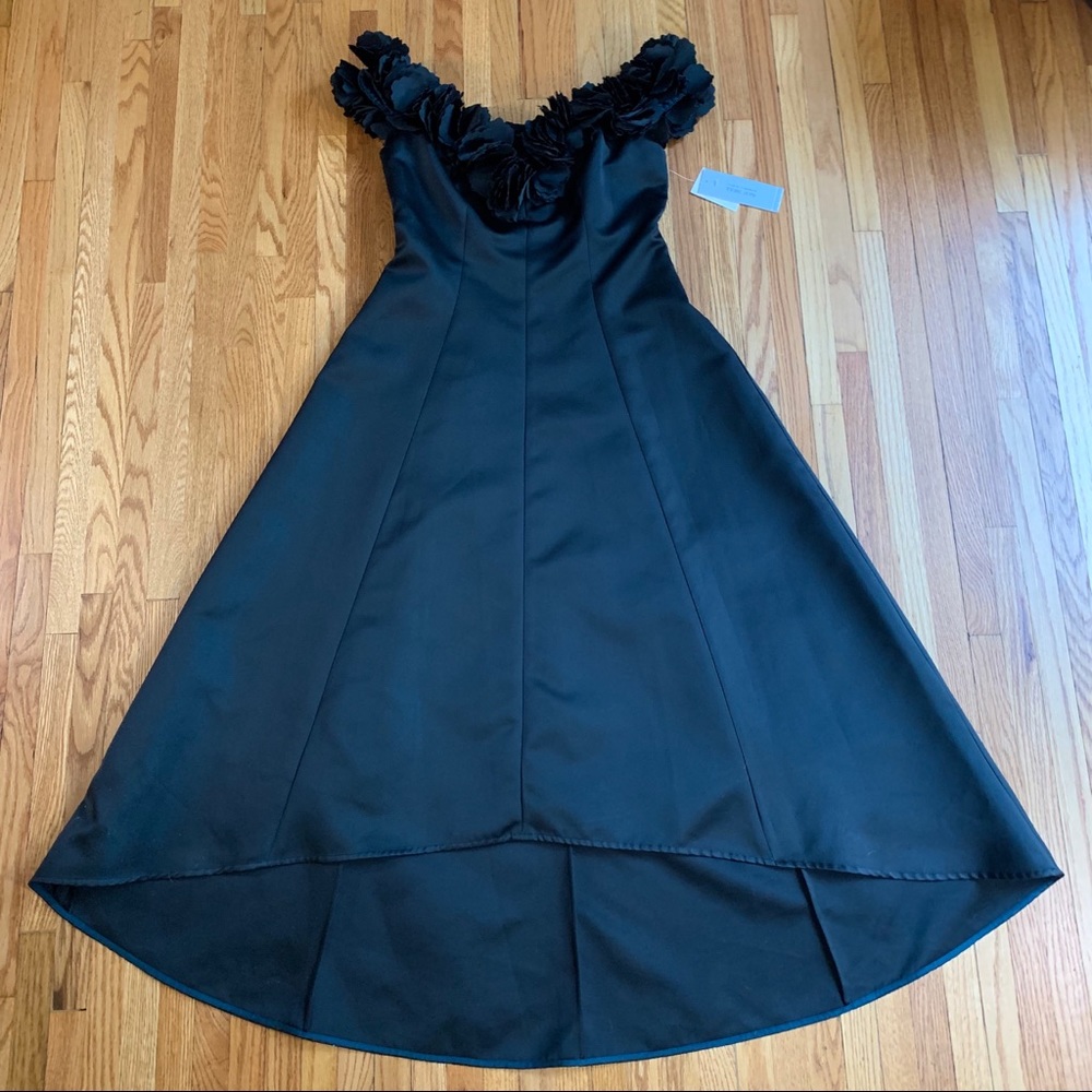 Off-the-shoulder A-line Cocktail Dress Dark Teal - Picture 3 of 8